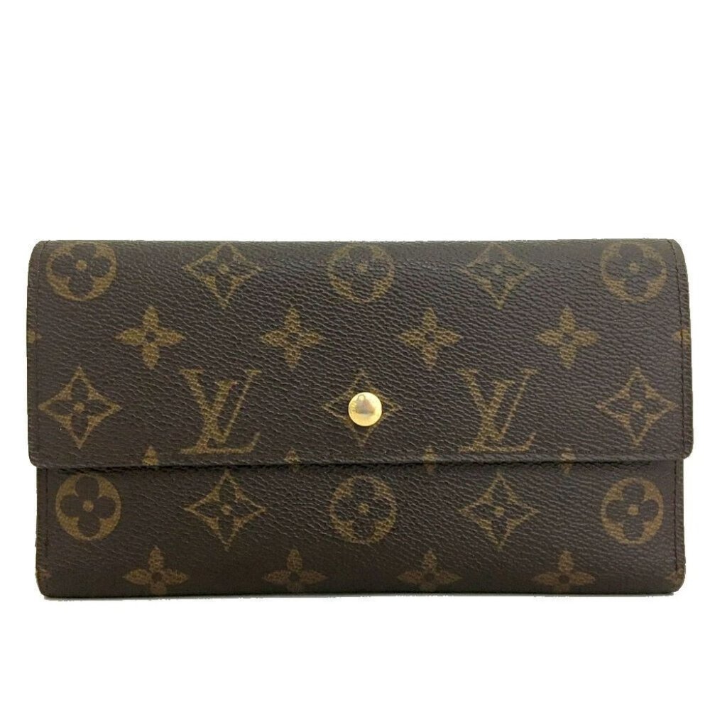 029113D Louis Vuitton Wallet Long Monogram Porte Tresor International Trifold